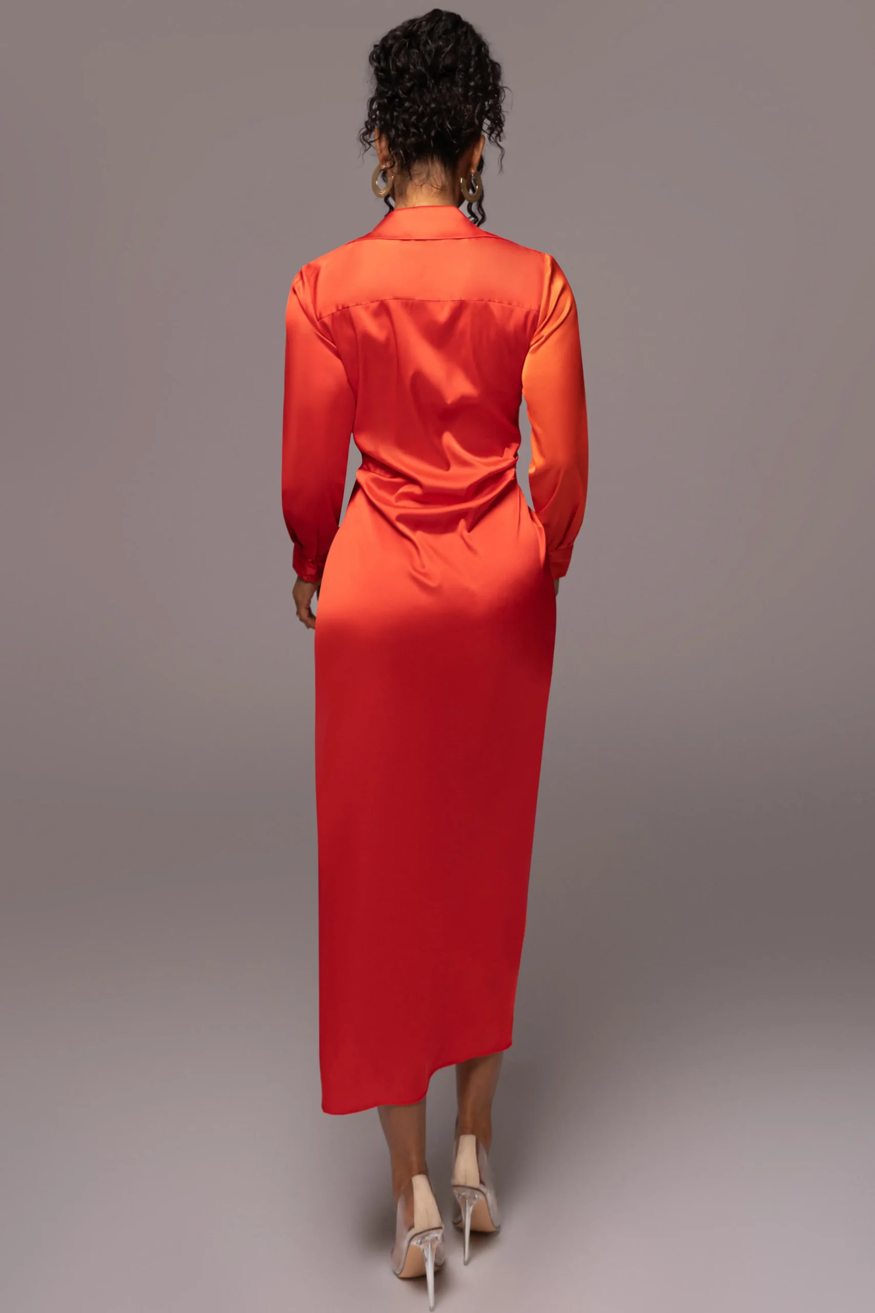 pink_color_block_satin_mi_11.webp JLUXLABEL Pink Color Block Satin Midi Dress