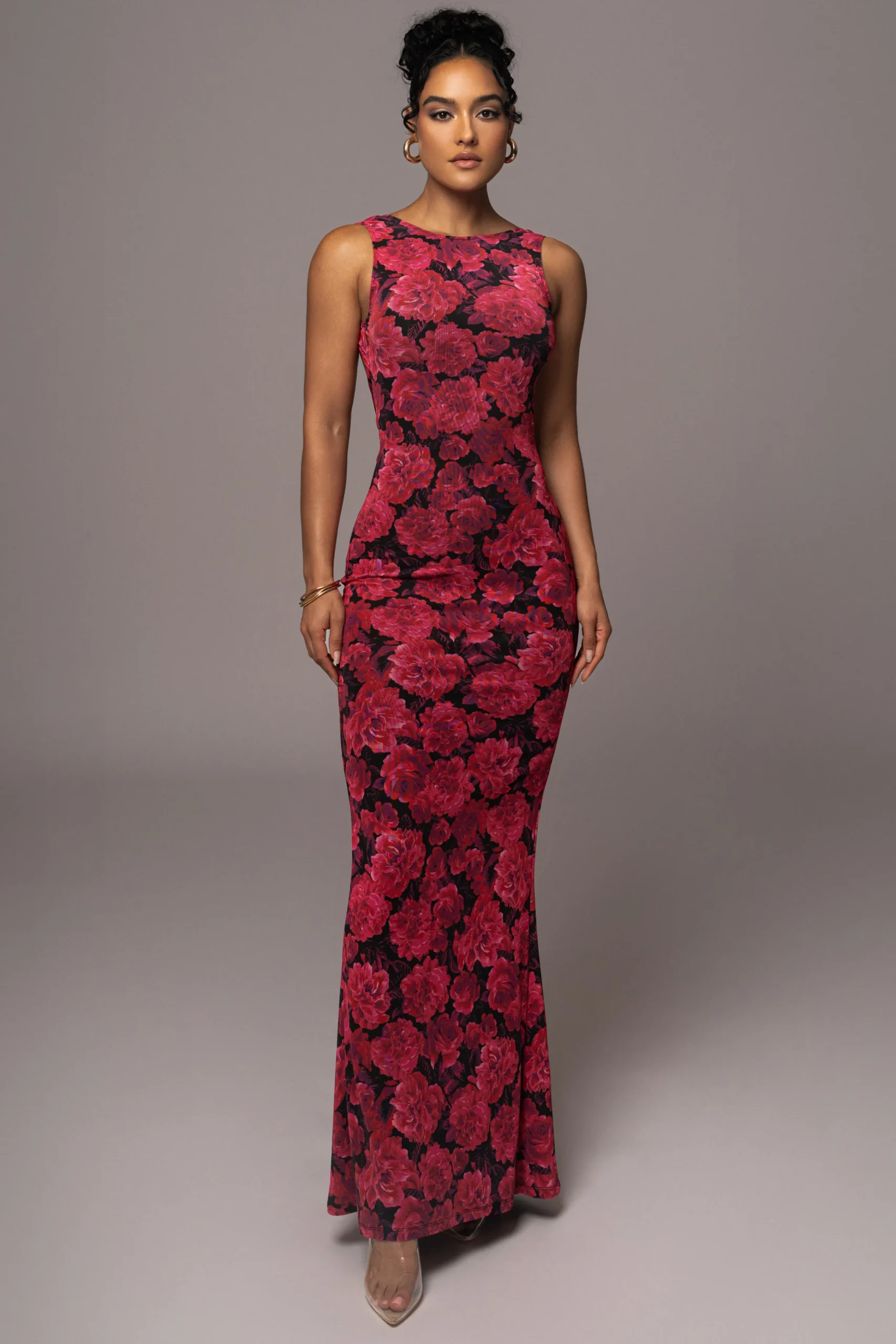 pink_floral_front_and_cen_4.webp JLUXLABEL Pink Floral Front And Center Maxi Dress