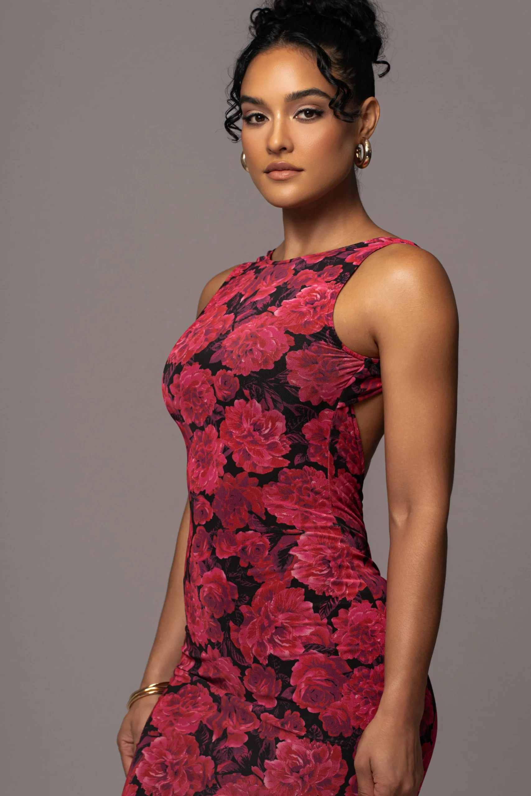 pink_floral_front_and_cen_5.webp JLUXLABEL Pink Floral Front And Center Maxi Dress