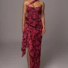 JLUXLABEL Pink Floral Villa Rosa Maxi Dress