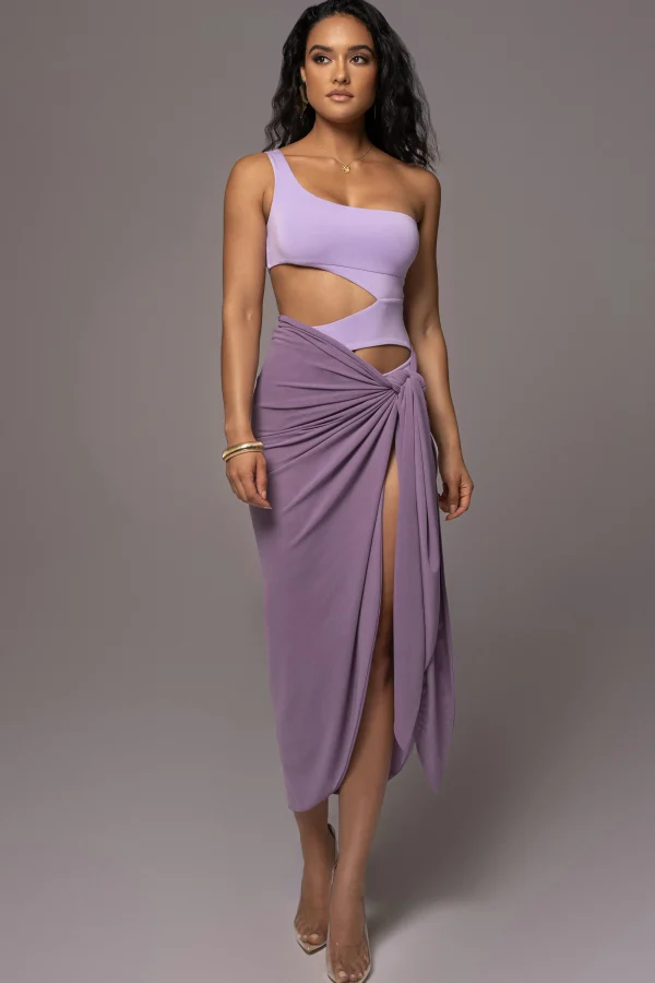 JLUXLABEL Purple Day Dreams Sarong