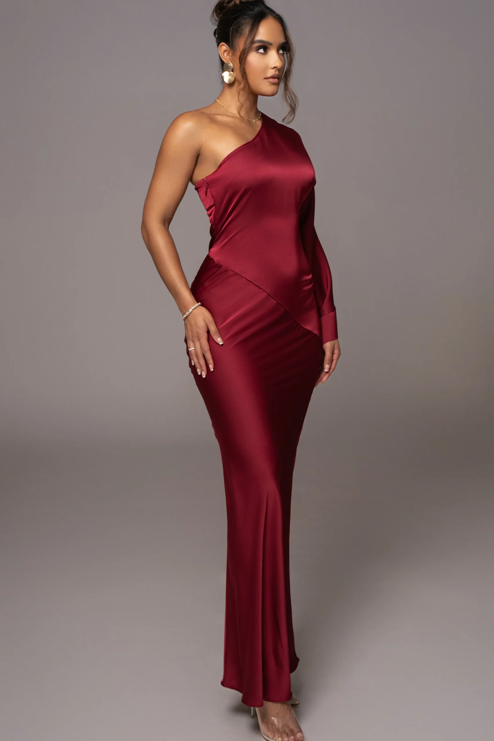 red_femme_drape_maxi_dres_3.webp JLUXLABEL Red Femme Drape Maxi Dress