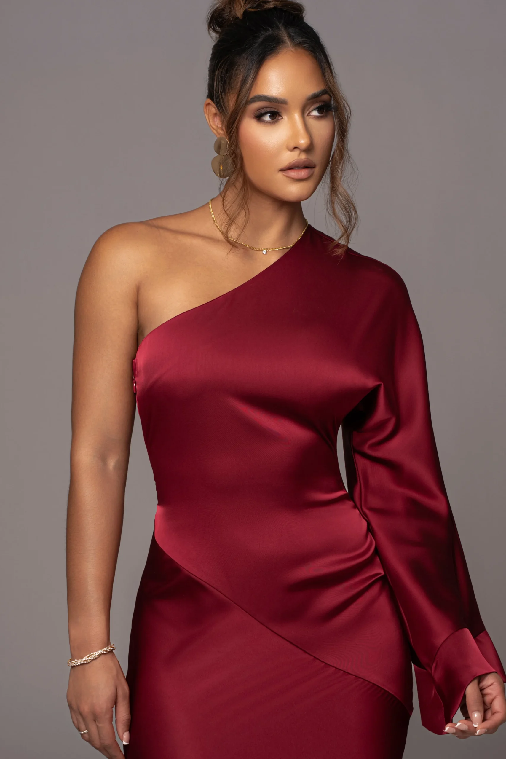 red_femme_drape_maxi_dres_4.webp JLUXLABEL Red Femme Drape Maxi Dress