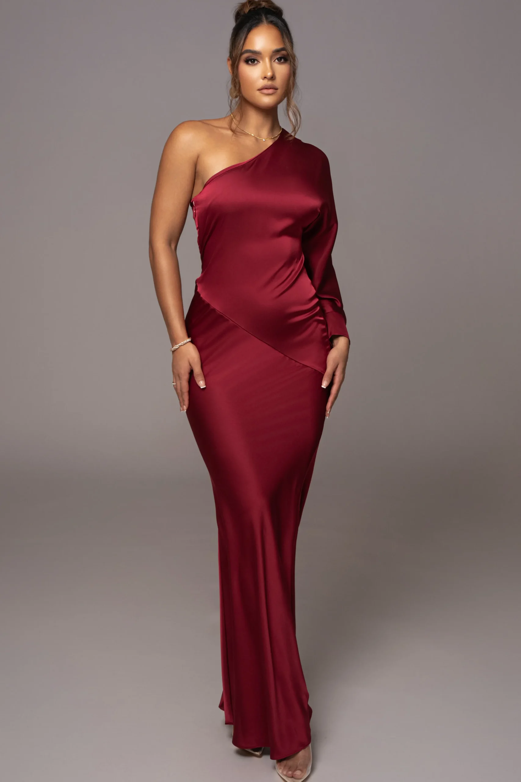 red_femme_drape_maxi_dres_5.webp JLUXLABEL Red Femme Drape Maxi Dress