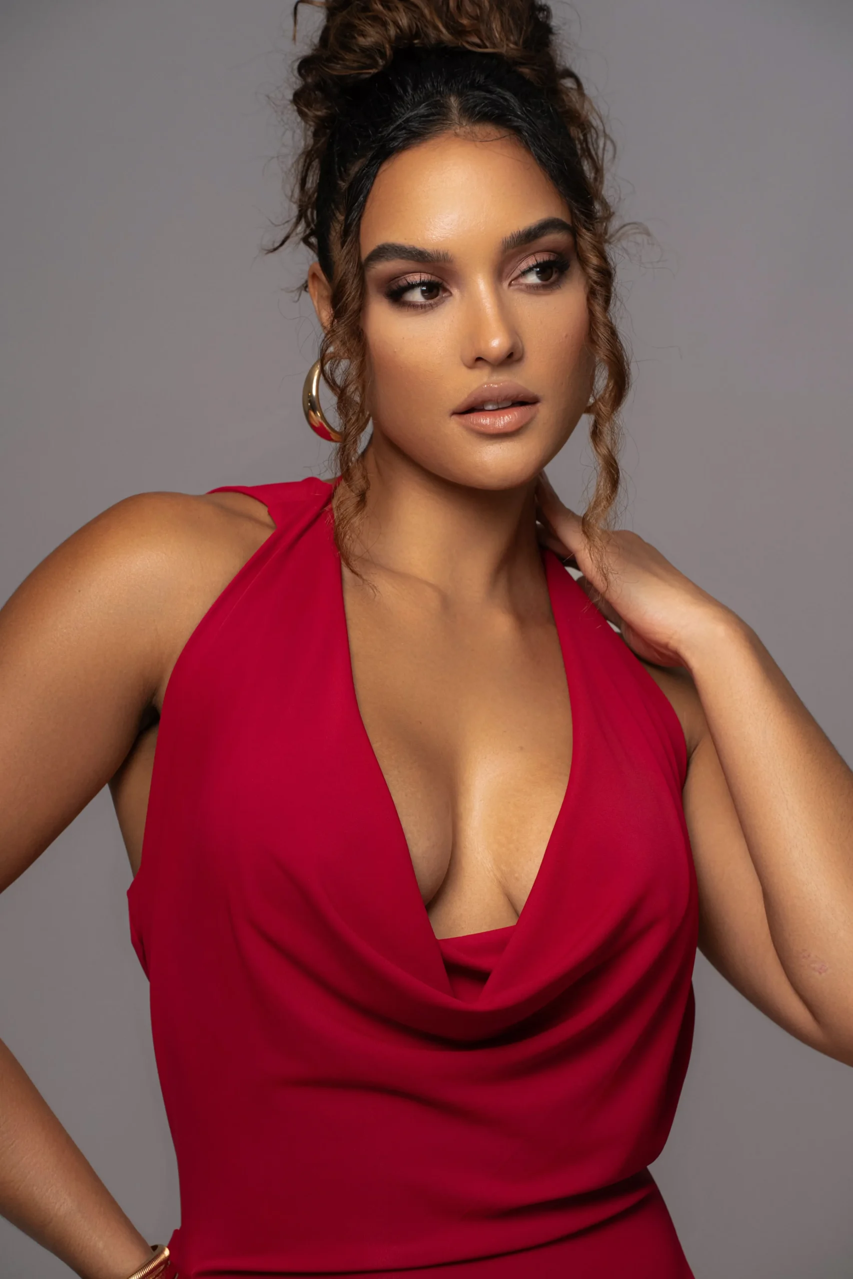 red_infinite_allure_cowl__9.webp JLUXLABEL Red Infinite Allure Cowl Neck Dress