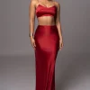 JLUXLABEL Red Isella 2-Piece Skirt Set