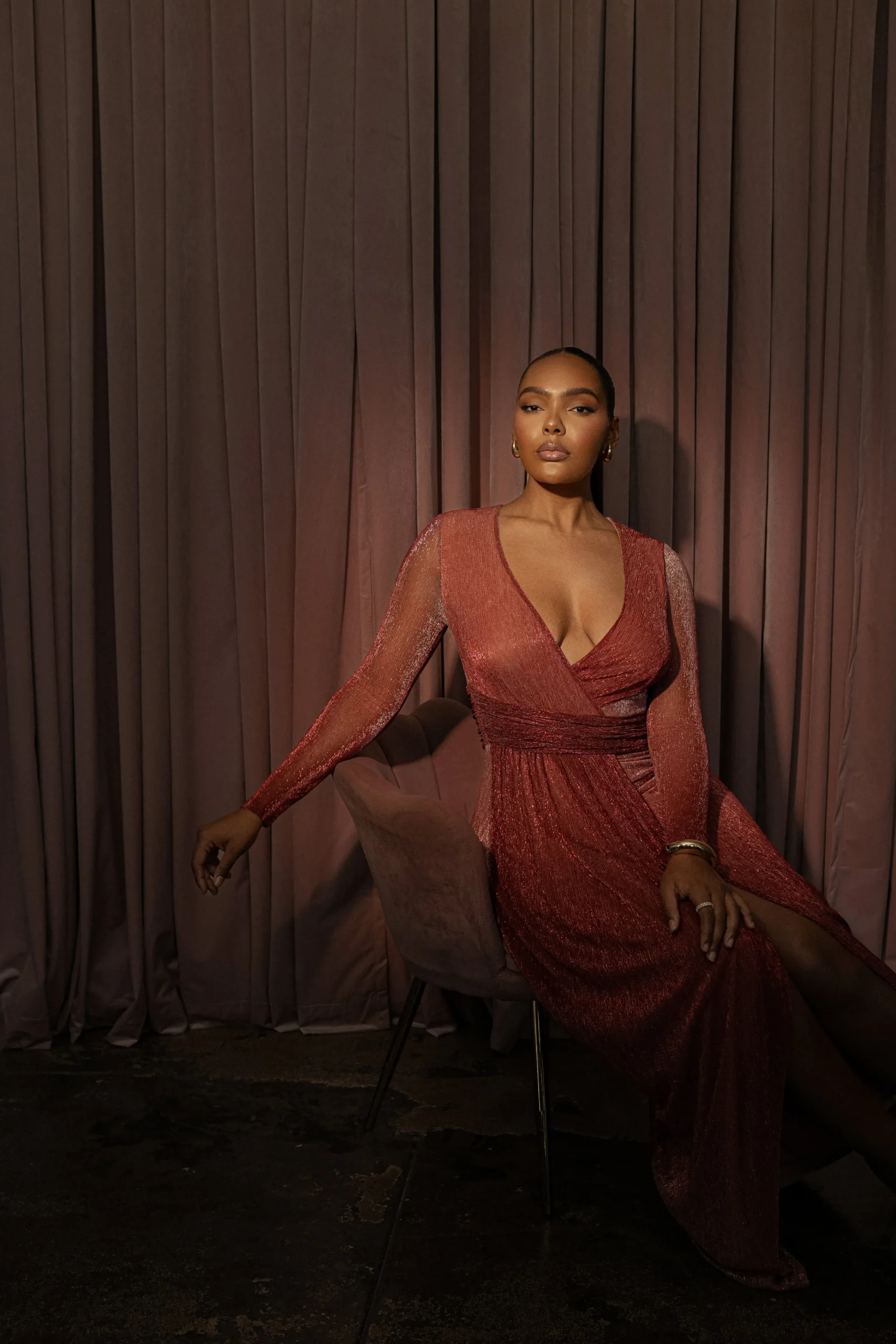 red_karissa_plunge_maxi_d_7.webp JLUXLABEL Red Karissa Plunge Maxi Dress