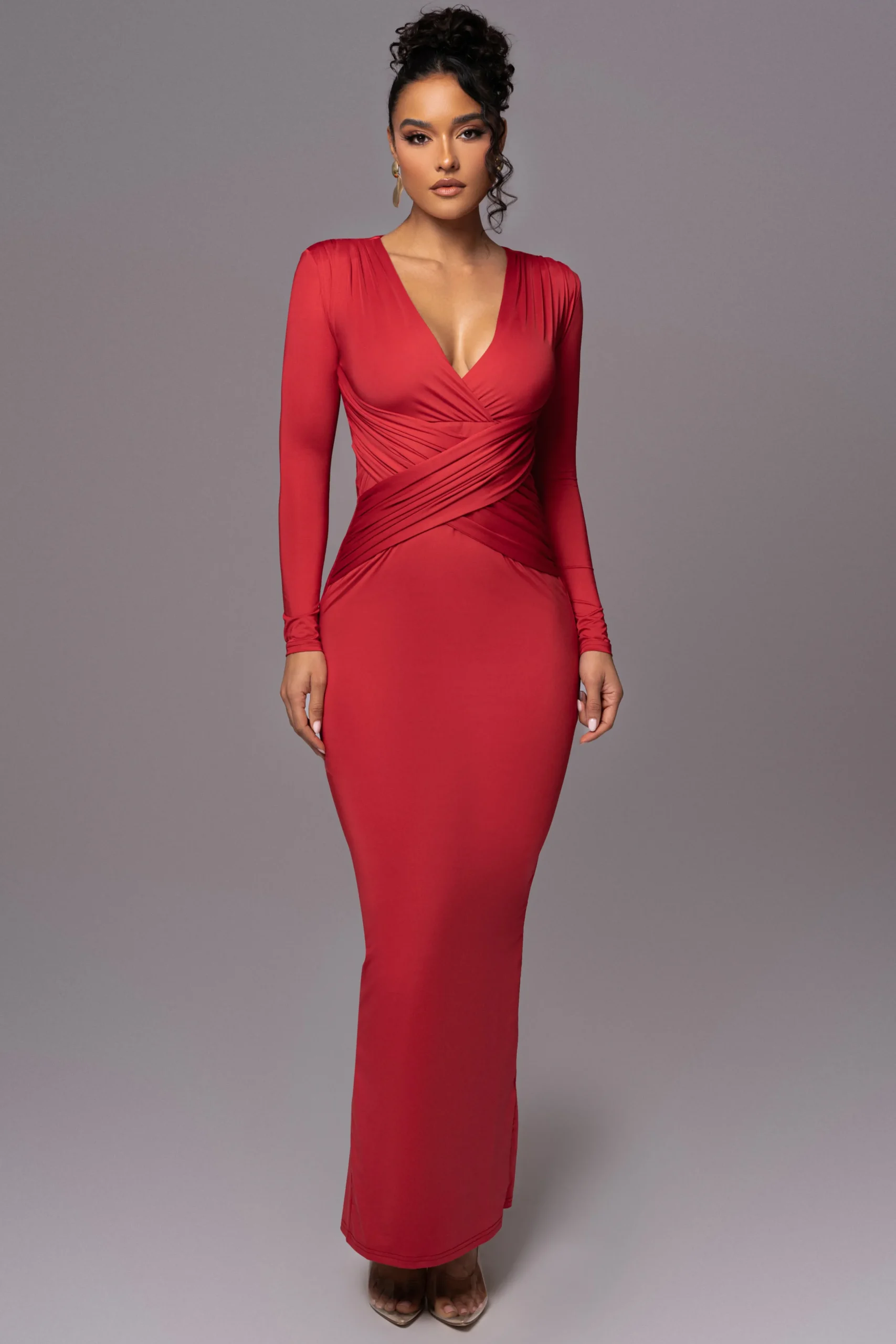 red_rowan_plunge_maxi_dre_0.webp JLUXLABEL Red Rowan Plunge Maxi Dress