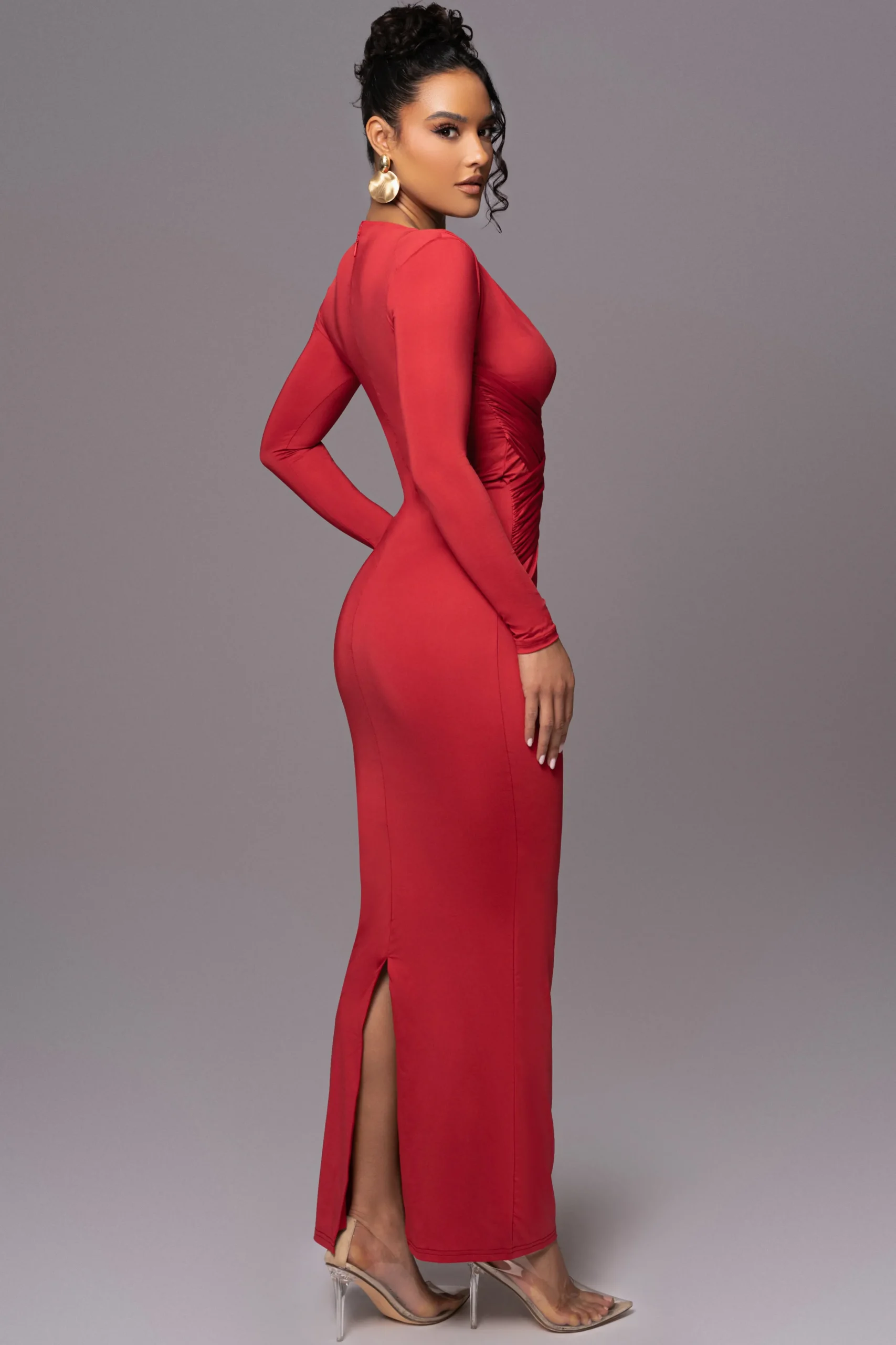 red_rowan_plunge_maxi_dre_6.webp JLUXLABEL Red Rowan Plunge Maxi Dress