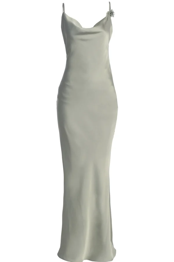 JLUXLABEL Sage Down The Aisle Satin Gown