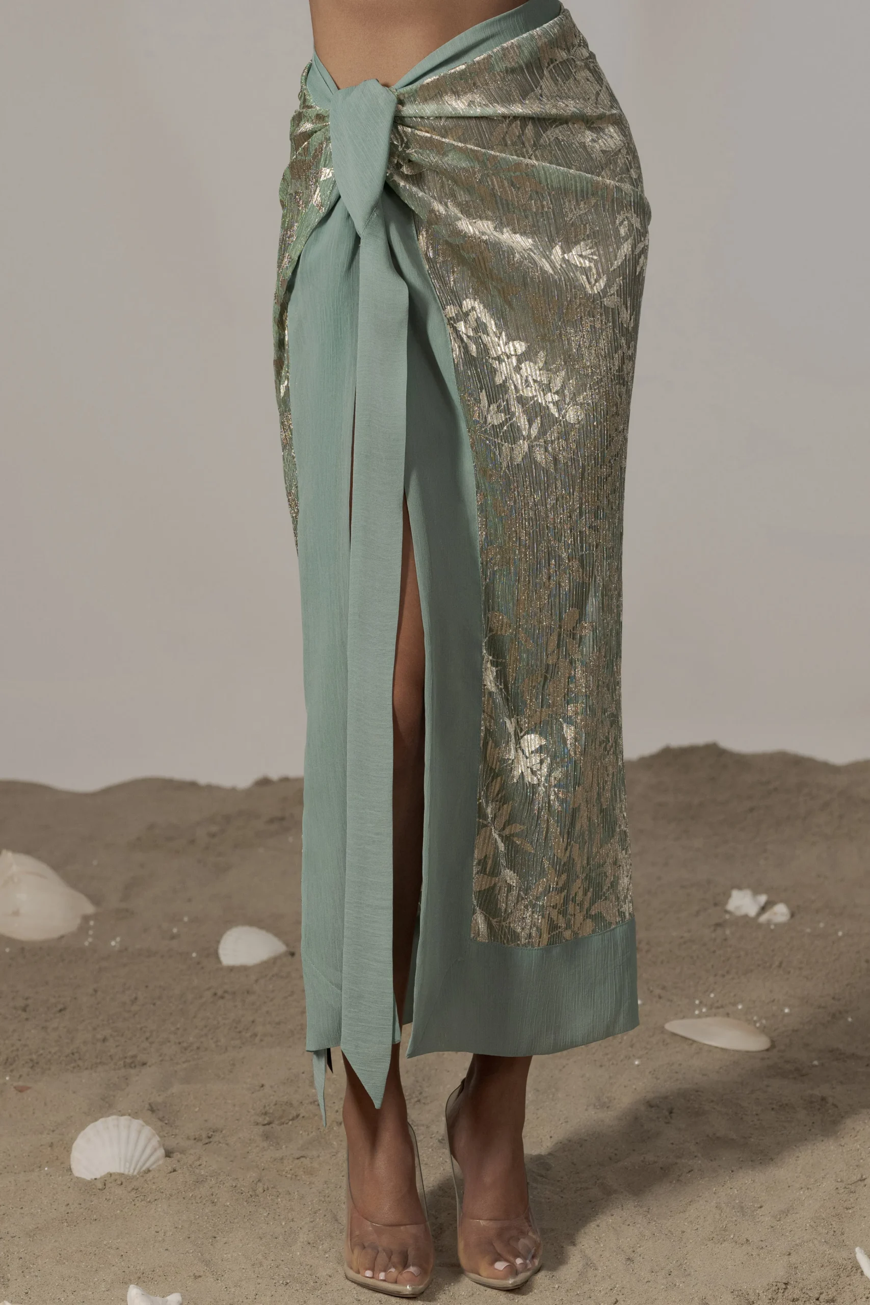 sage_positano_printed_sar_3.webp JLUXLABEL Sage Positano Printed Sarong Skirt