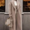 JLUXLABEL Sand Chelsie Longline Coat