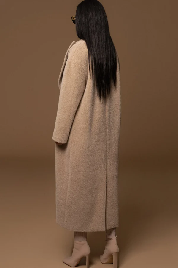 JLUXLABEL Sand Chelsie Longline Coat
