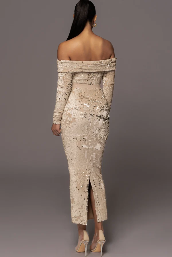 JLUXLABEL Stone Impressions Sequin Skirt