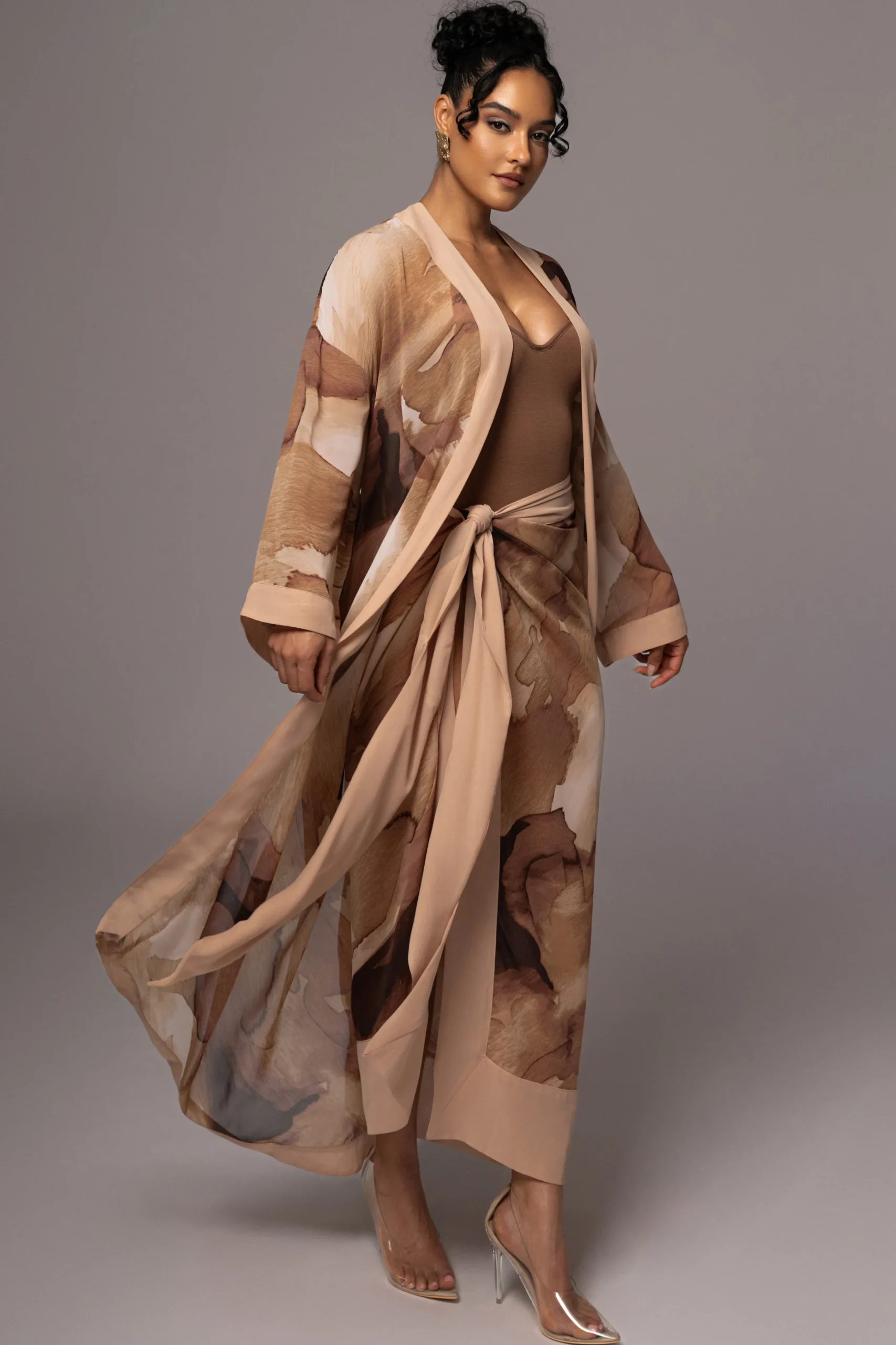 tan_abstract_marine_print_4.webp JLUXLABEL Tan Abstract Marine Print Sarong