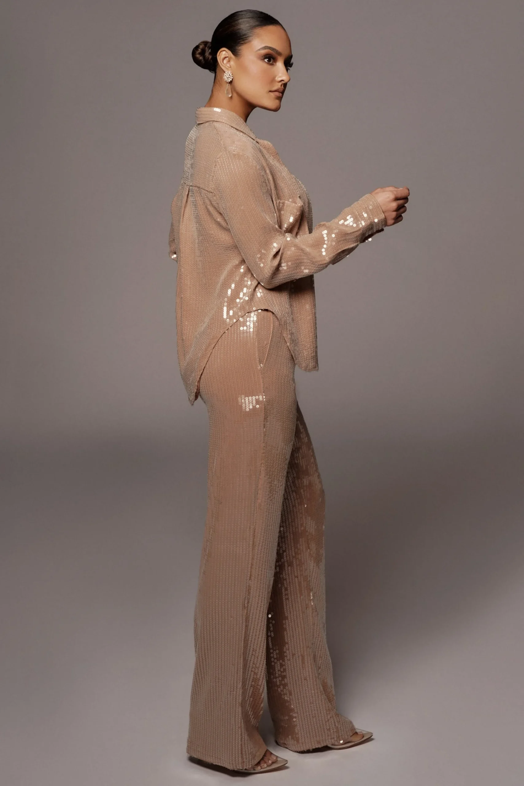 tan_elowen_sequin_trouser_8.webp JLUXLABEL Tan Elowen Sequin Trousers