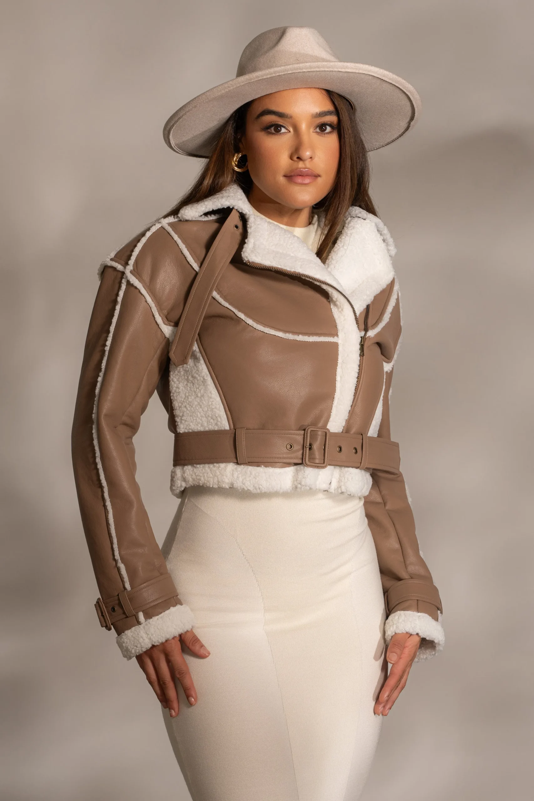 tan_faux_leather_sherpa_j_10.webp JLUXLABEL Tan Faux Leather Sherpa Jacket