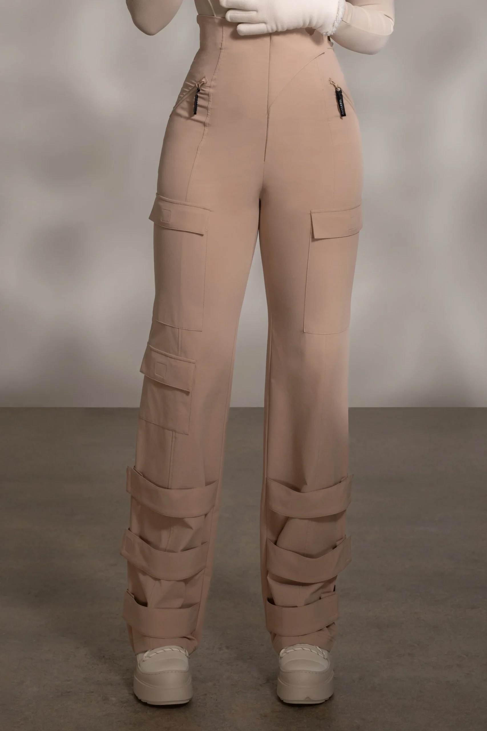 tan_nyah_nylon_utility_pa_2.webp JLUXLABEL Tan Nyah Nylon Utility Pants