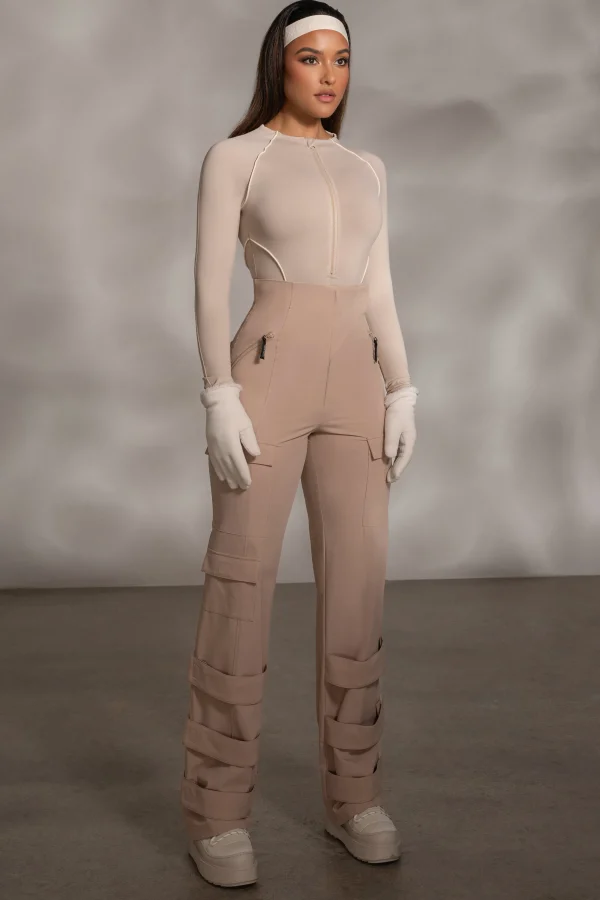 JLUXLABEL Tan Nyah Nylon Utility Pants
