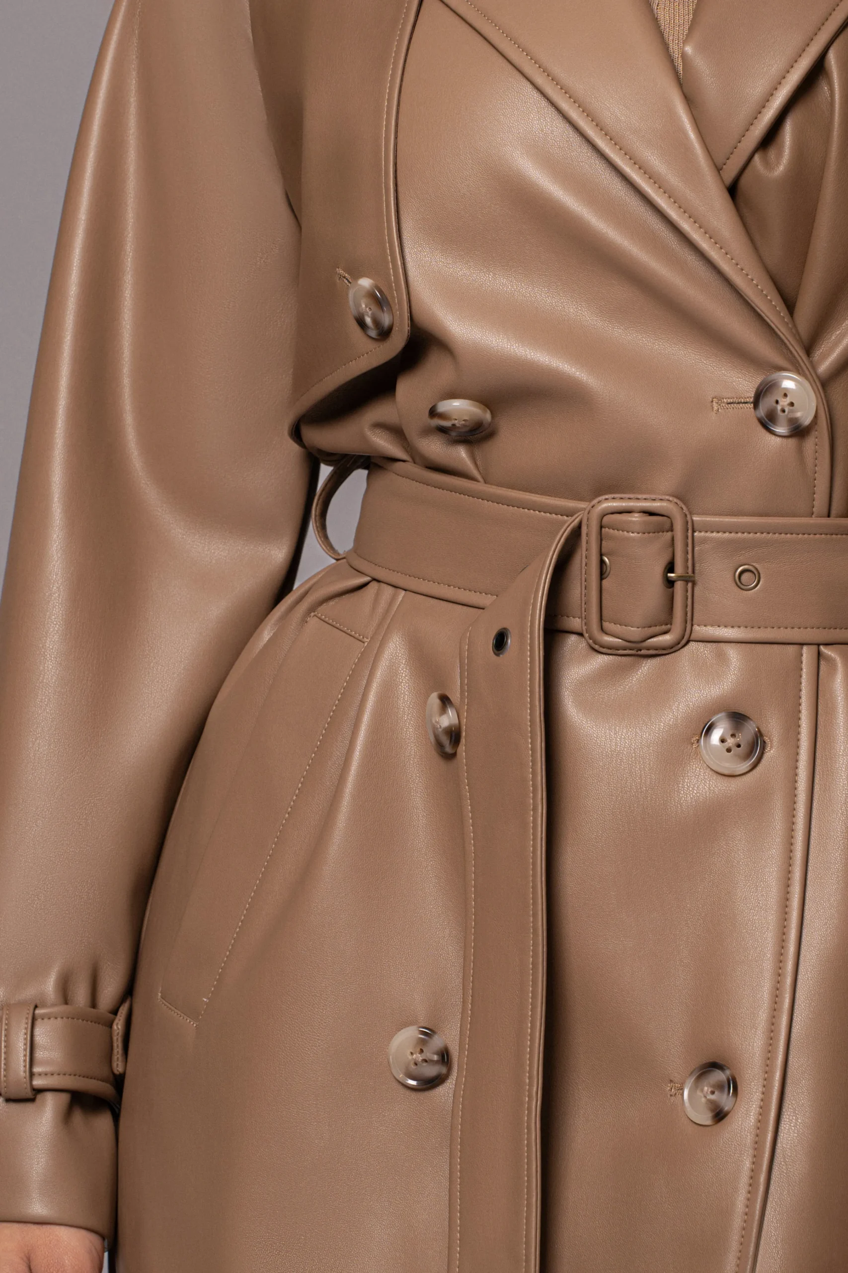 tan_odin_faux_leather_coa_16.webp JLUXLABEL Tan Odin Faux Leather Coat