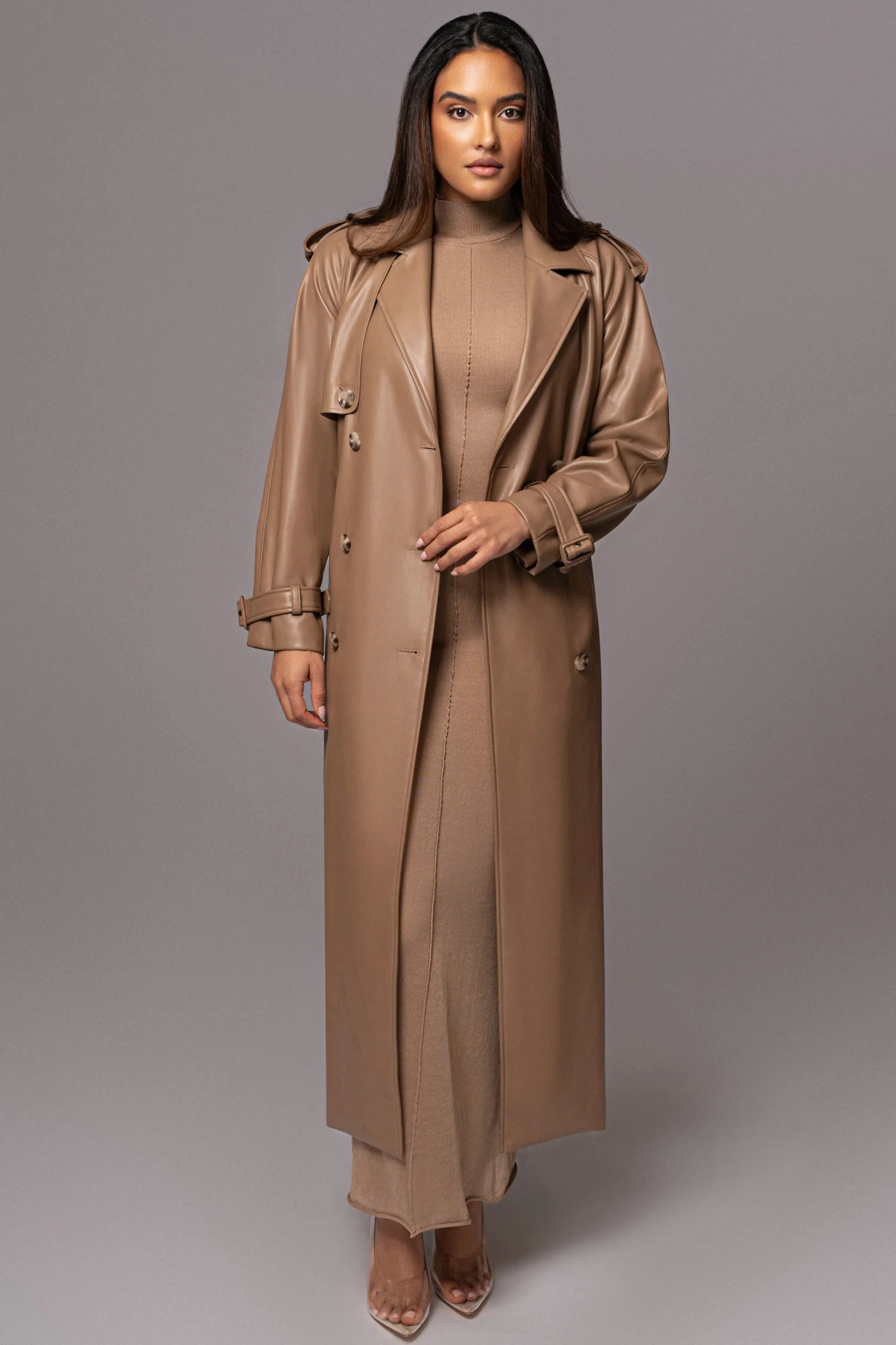 tan_odin_faux_leather_coa_3.webp JLUXLABEL Tan Odin Faux Leather Coat