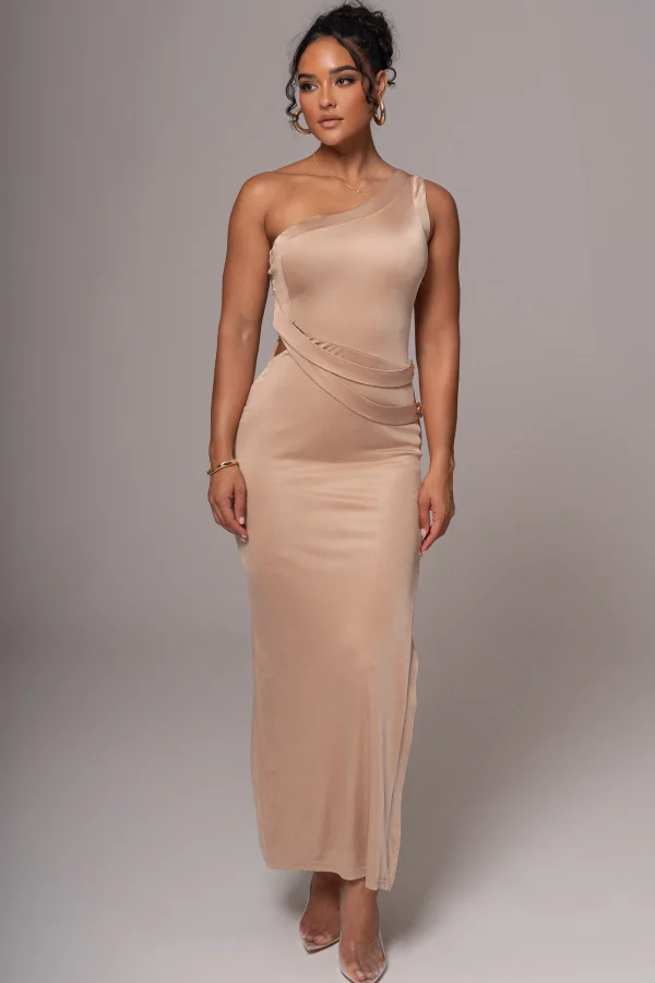 JLUXLABEL Tan Surrey Maxi Dress
