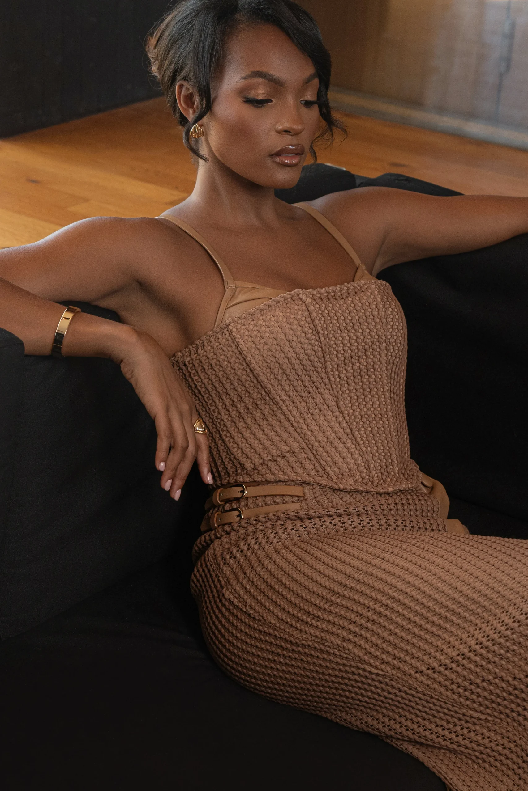 tan_textured_harley_corse_6.webp JLUXLABEL Tan Textured Harley Corset Top
