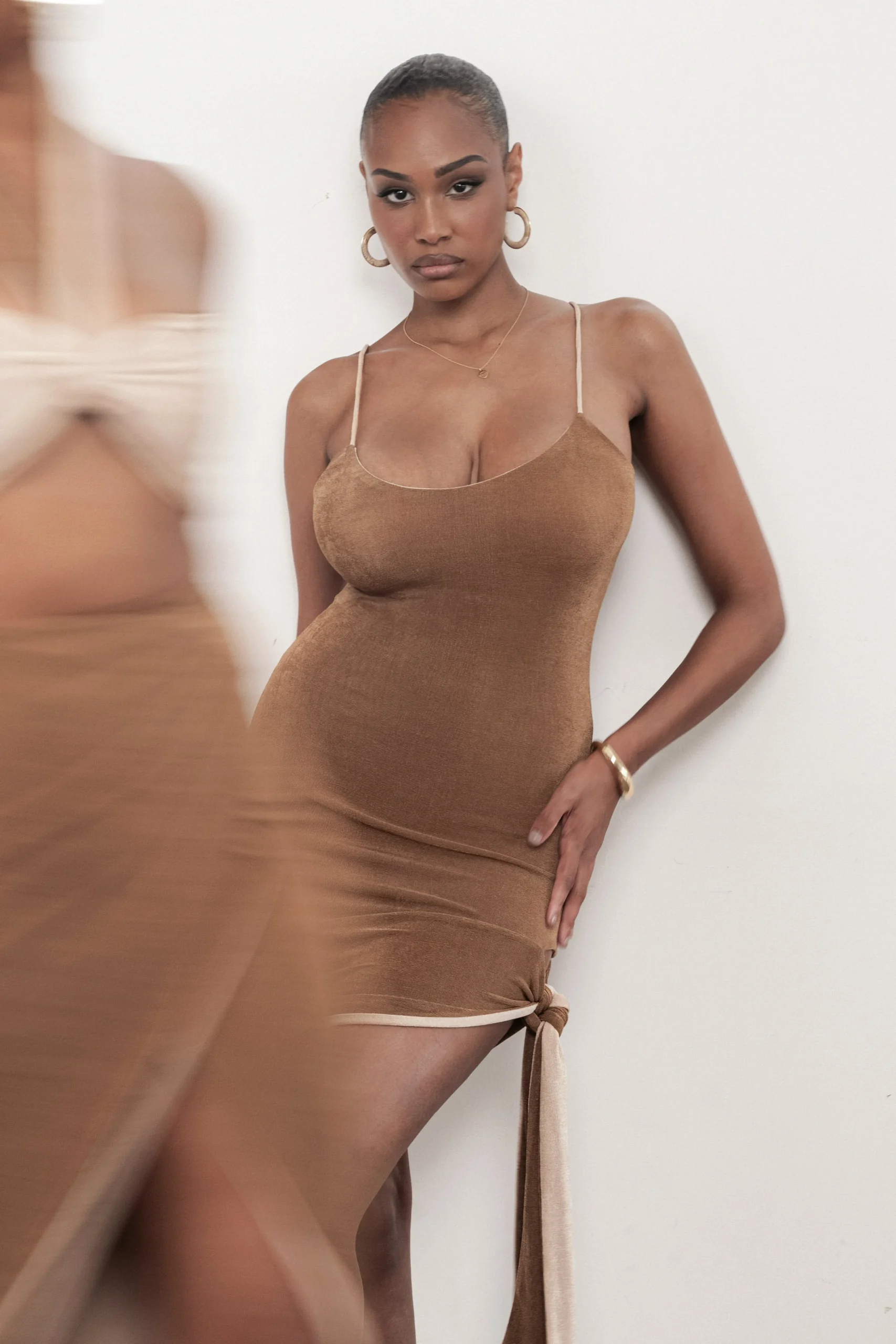 tanbeige_mirage_reversibl_2.webp JLUXLABEL Tan/Beige Mirage Reversible Mini Dress
