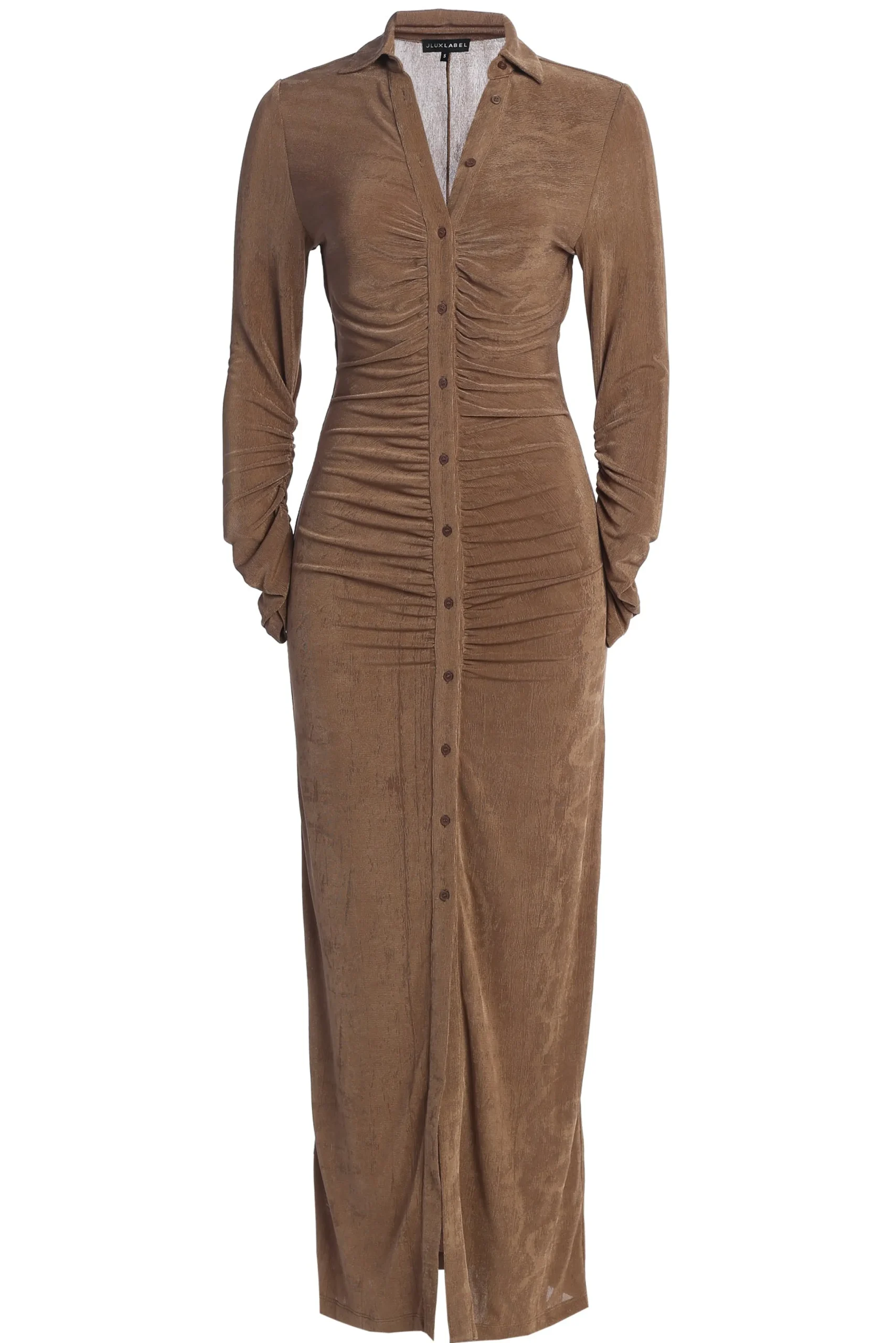 taupe_zahra_button_front__2.webp JLUXLABEL Taupe Zahra Button Front Maxi Dress