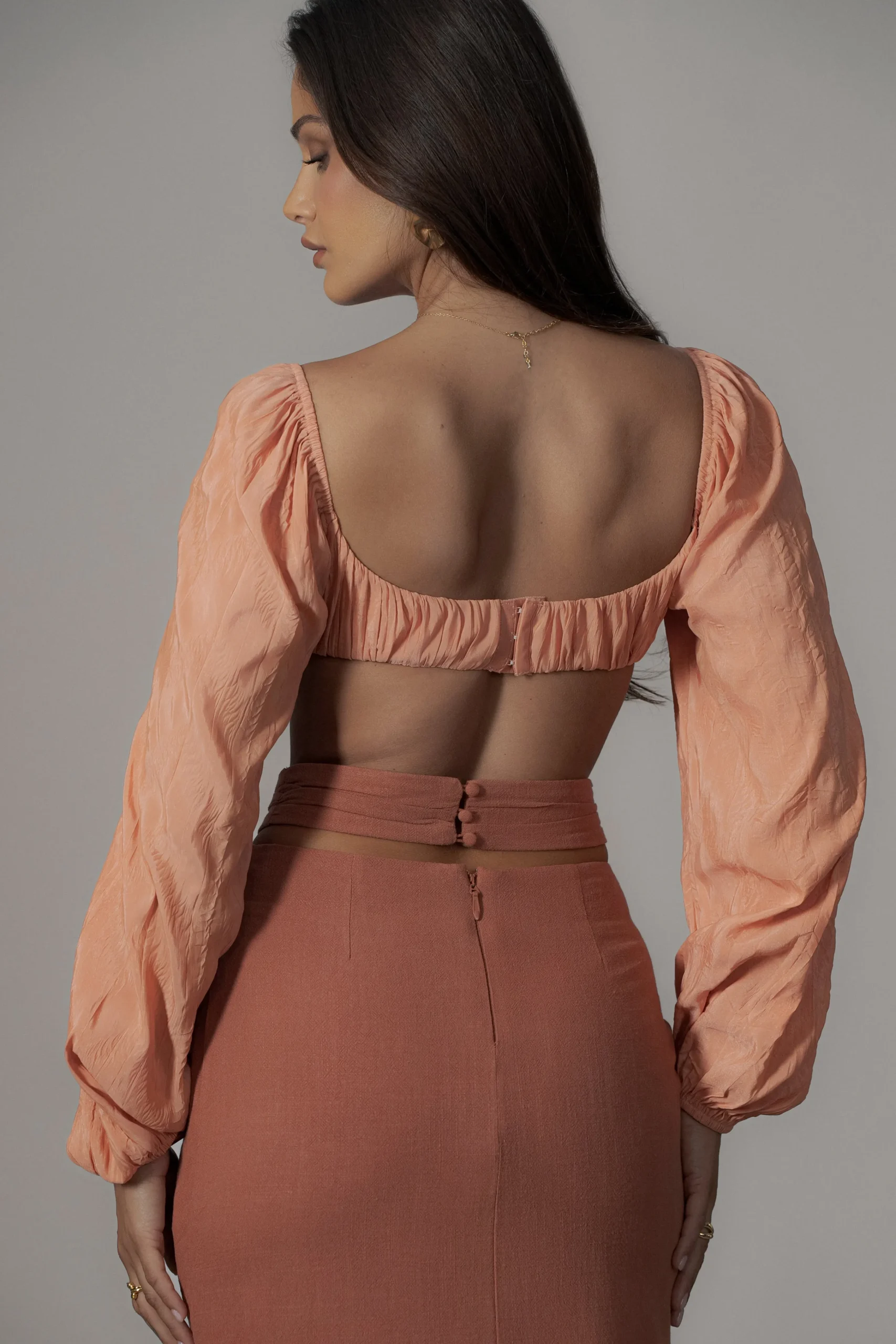 terra_cotta_dreamland_lin_7.webp JLUXLABEL Terra Cotta Dreamland Linen Skirt
