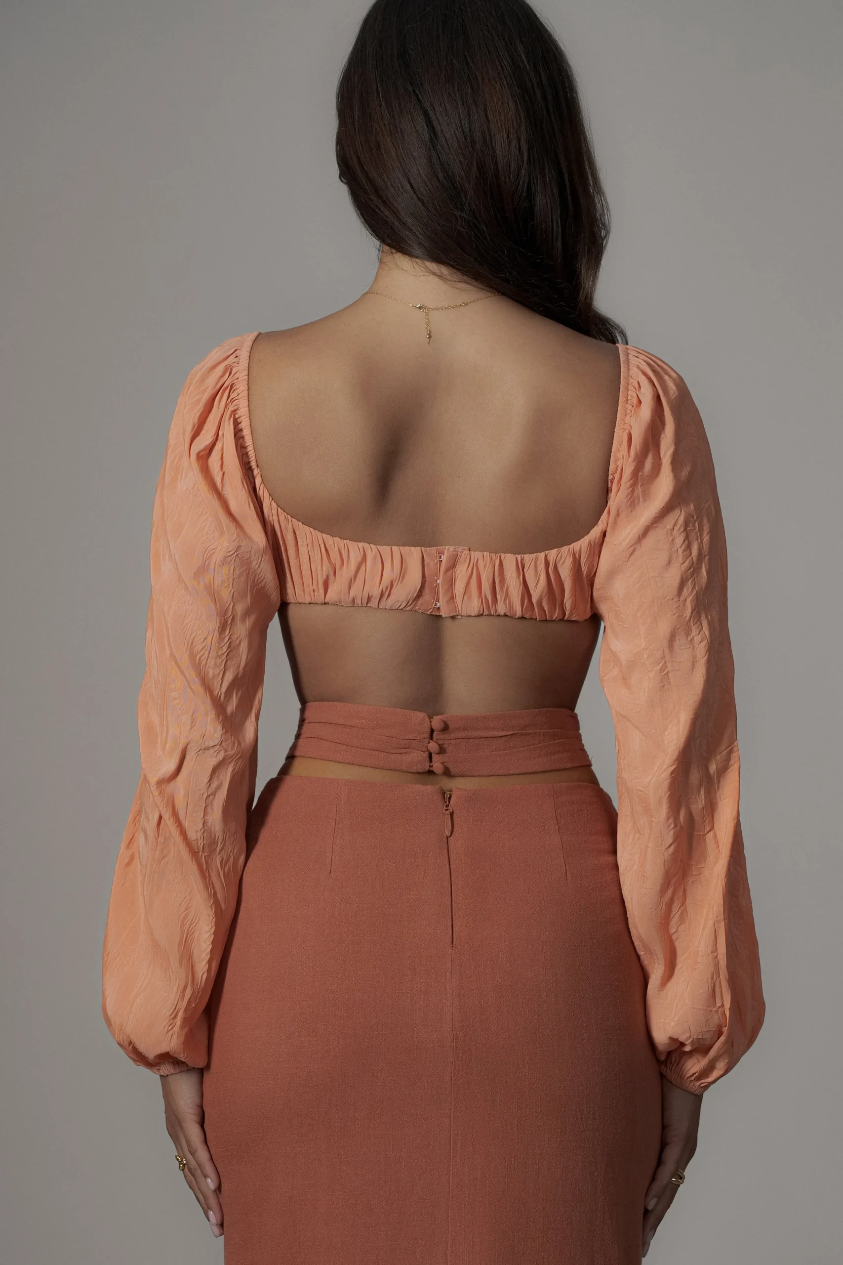 terra_cotta_dreamland_lin_9.webp JLUXLABEL Terra Cotta Dreamland Linen Skirt