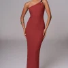 JLUXLABEL Terra Cotta Summer In Capri Dress