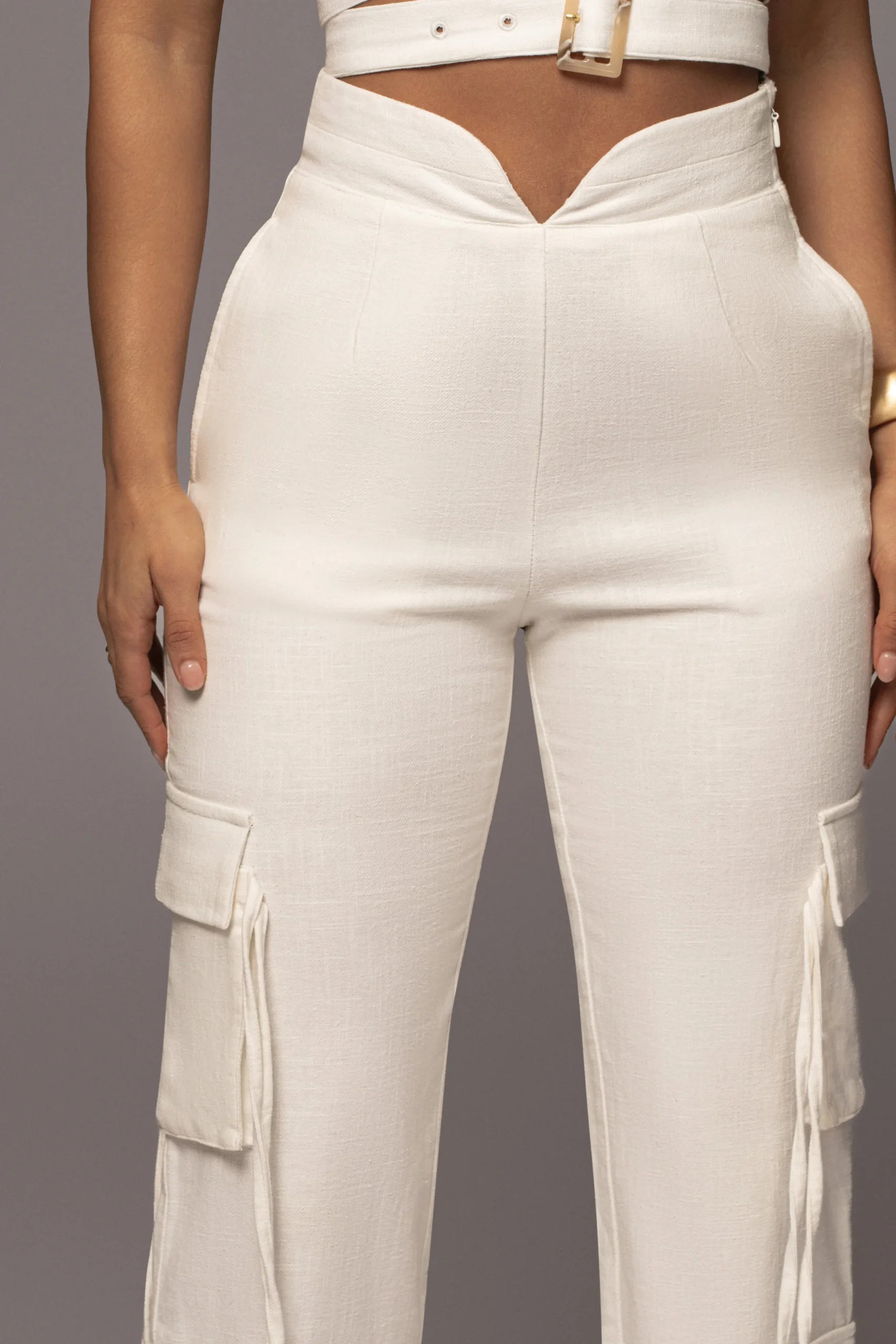 white_better_half_linen_u_3.webp JLUXLABEL White Better Half Linen Utility Pants