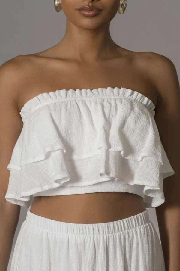 JLUXLABEL White By The Sea Skirt Set