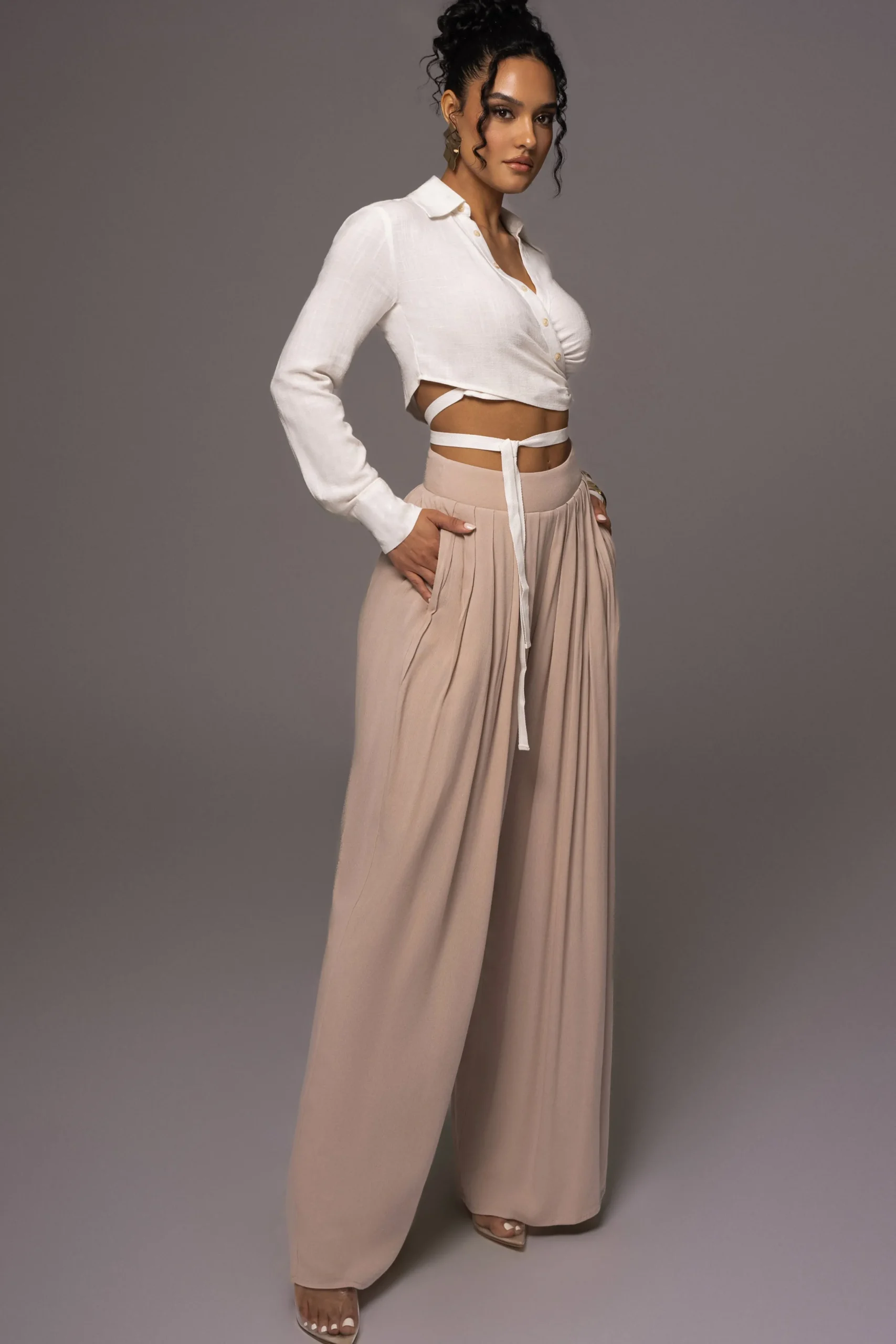 white_drift_away_linen_wr_4.webp JLUXLABEL White Drift Away Linen Wrap Top