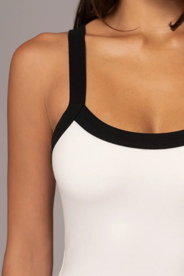 JLUXLABEL White Francesca Contrast Maxi Dress