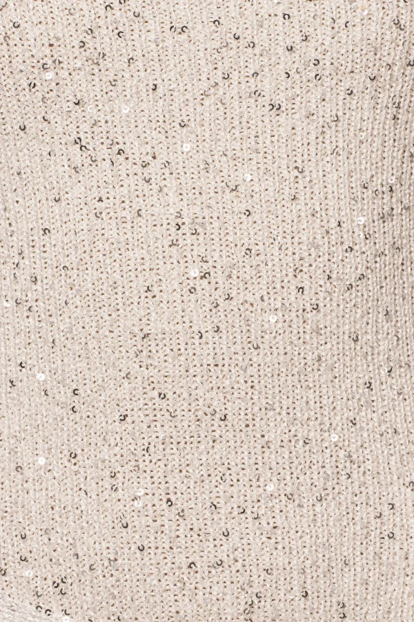 JLUXLABEL White Golden Dusk Sequin Dress