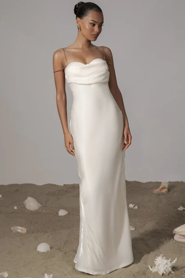 JLUXLABEL White Iridescent Visions Of You Dress