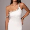 JLUXLABEL White Monette Asymmetric Dress