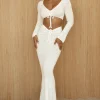 JLUXLABEL White Resort Two-Piece Skirt Set