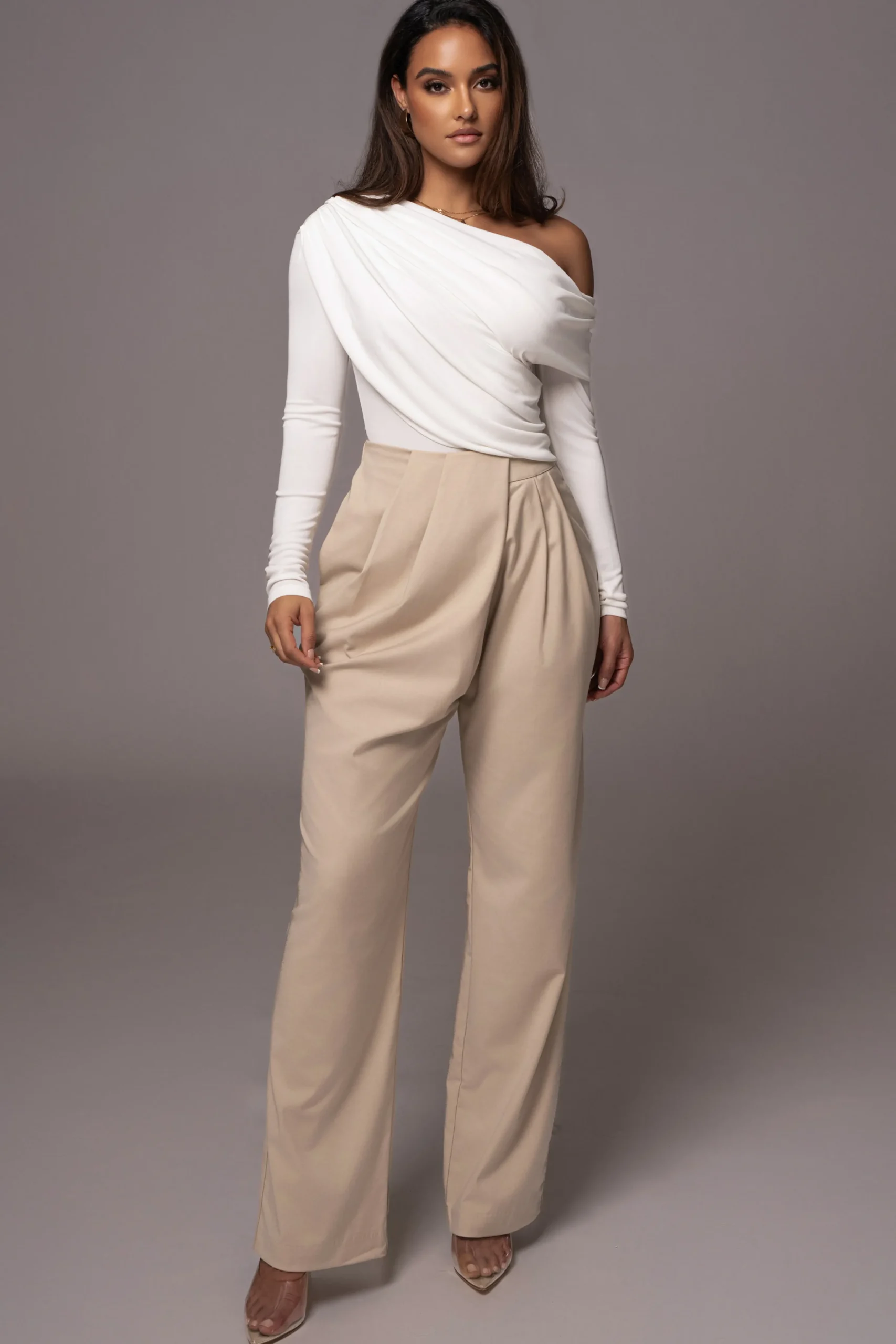 white_ultra_high_neck_bod_5.webp JLUXLABEL White Ultra High Neck Bodysuit