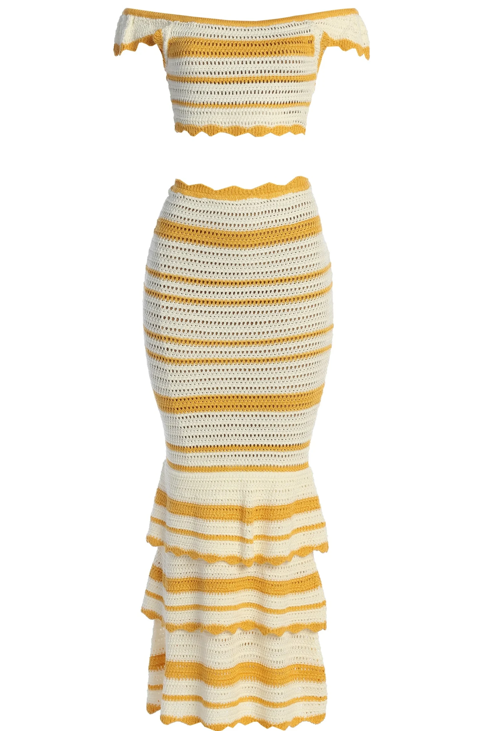 yellow_corazon_ruffle_ski_0.webp JLUXLABEL Yellow Corazon Ruffle Skirt Set