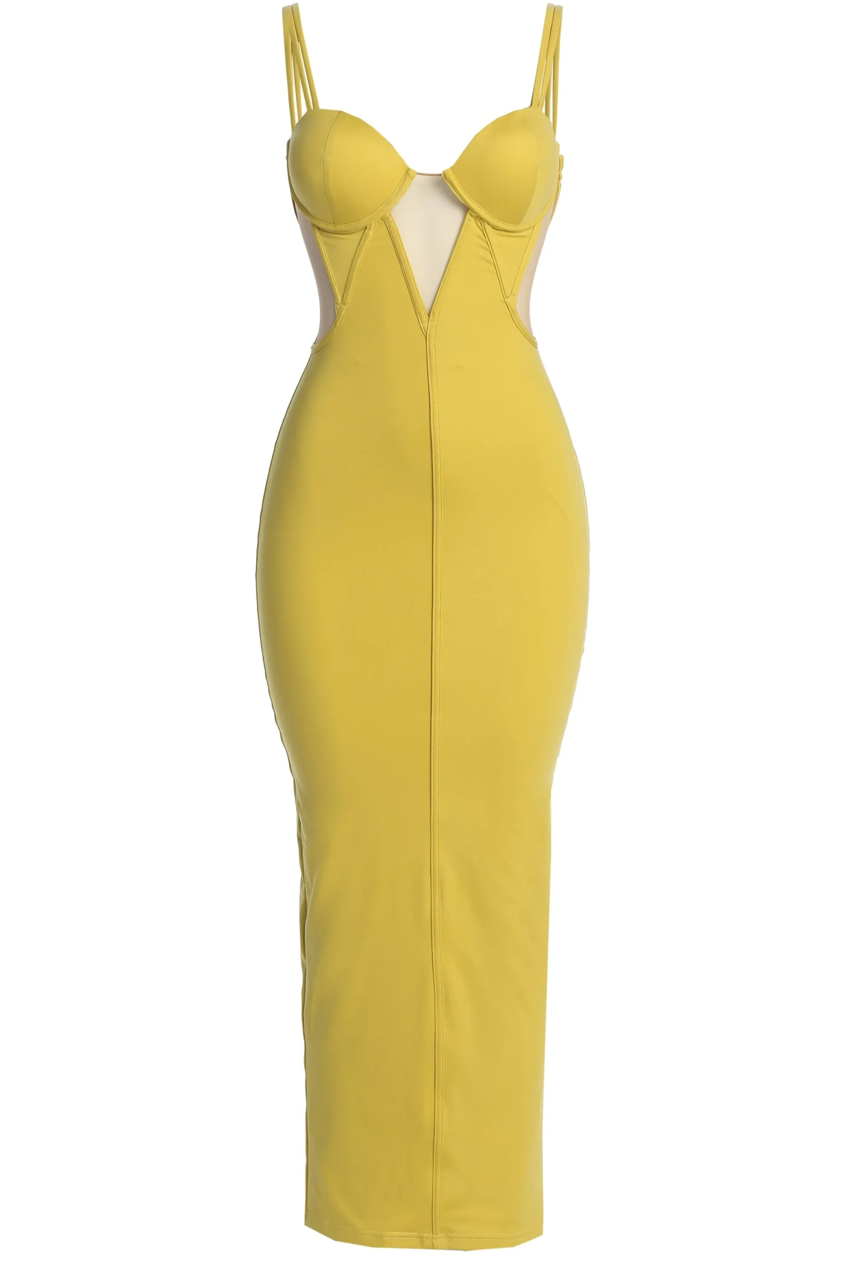 yellow_enchantment_bustie_1.webp JLUXLABEL Yellow Enchantment Bustier Maxi Dress