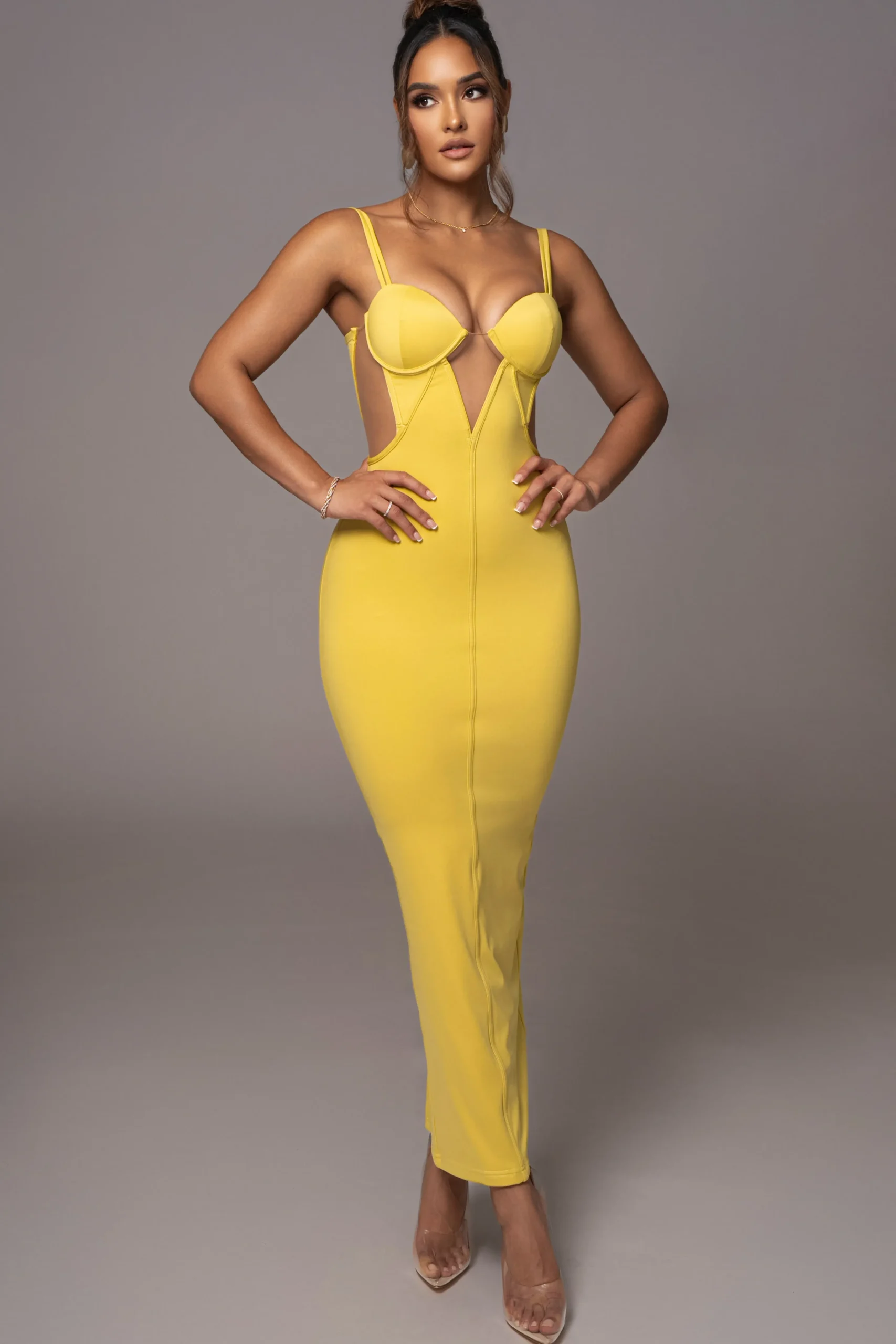 yellow_enchantment_bustie_3.webp JLUXLABEL Yellow Enchantment Bustier Maxi Dress