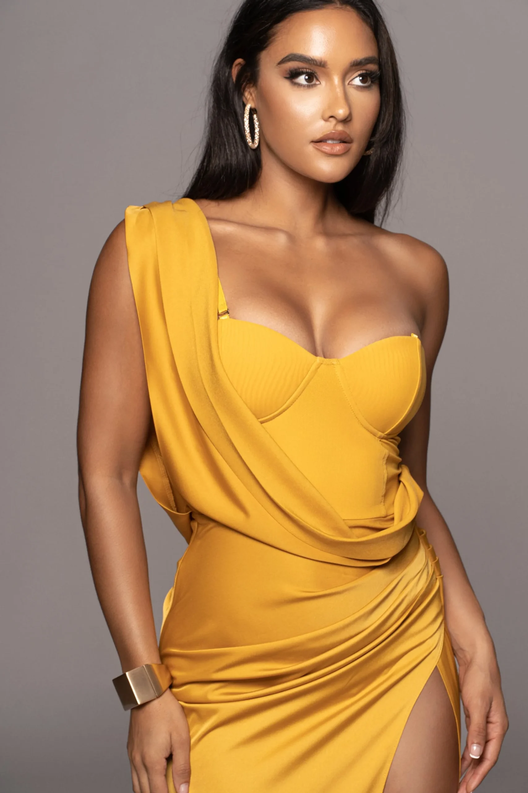 yellow_kristiana_slit_dre_6.webp JLUXLABEL Yellow KRISTIANA SLIT DRESS