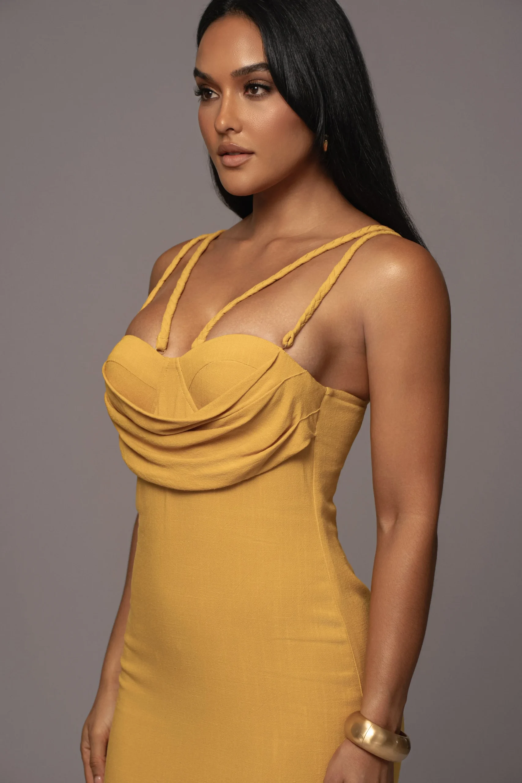 yellow_linen_visions_of_y_12.webp JLUXLABEL Yellow Linen Visions Of You Dress