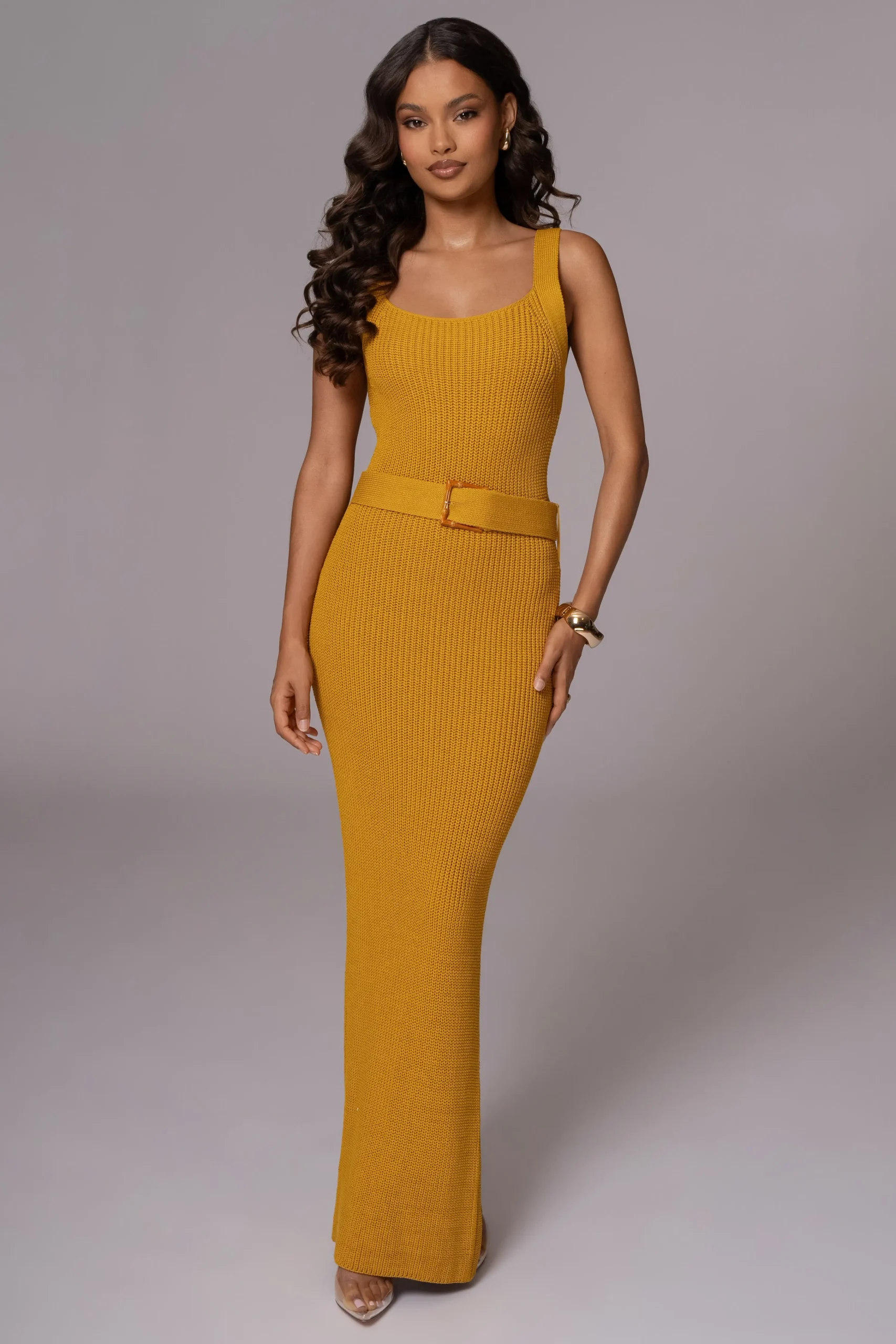 yellow_moonrise_ribbed_ma_1.webp JLUXLABEL Yellow Moonrise Ribbed Maxi Dress