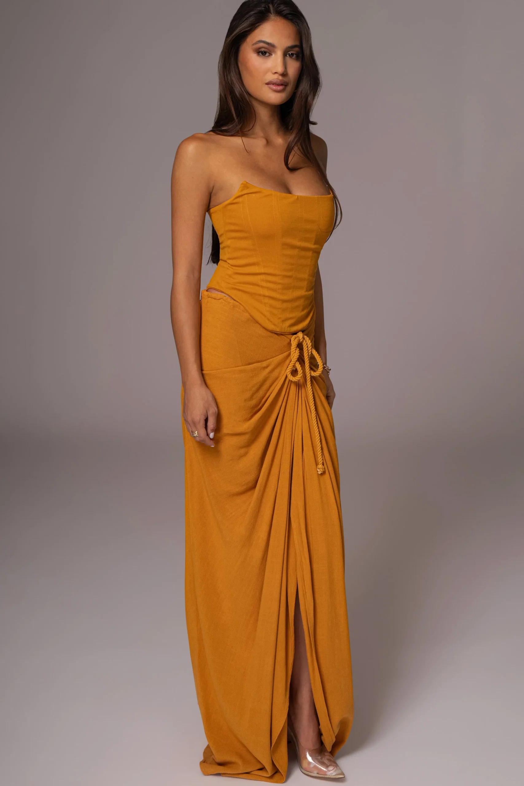 yellow_noelia_linen_slit__5.webp JLUXLABEL Yellow Noelia Linen Slit Skirt