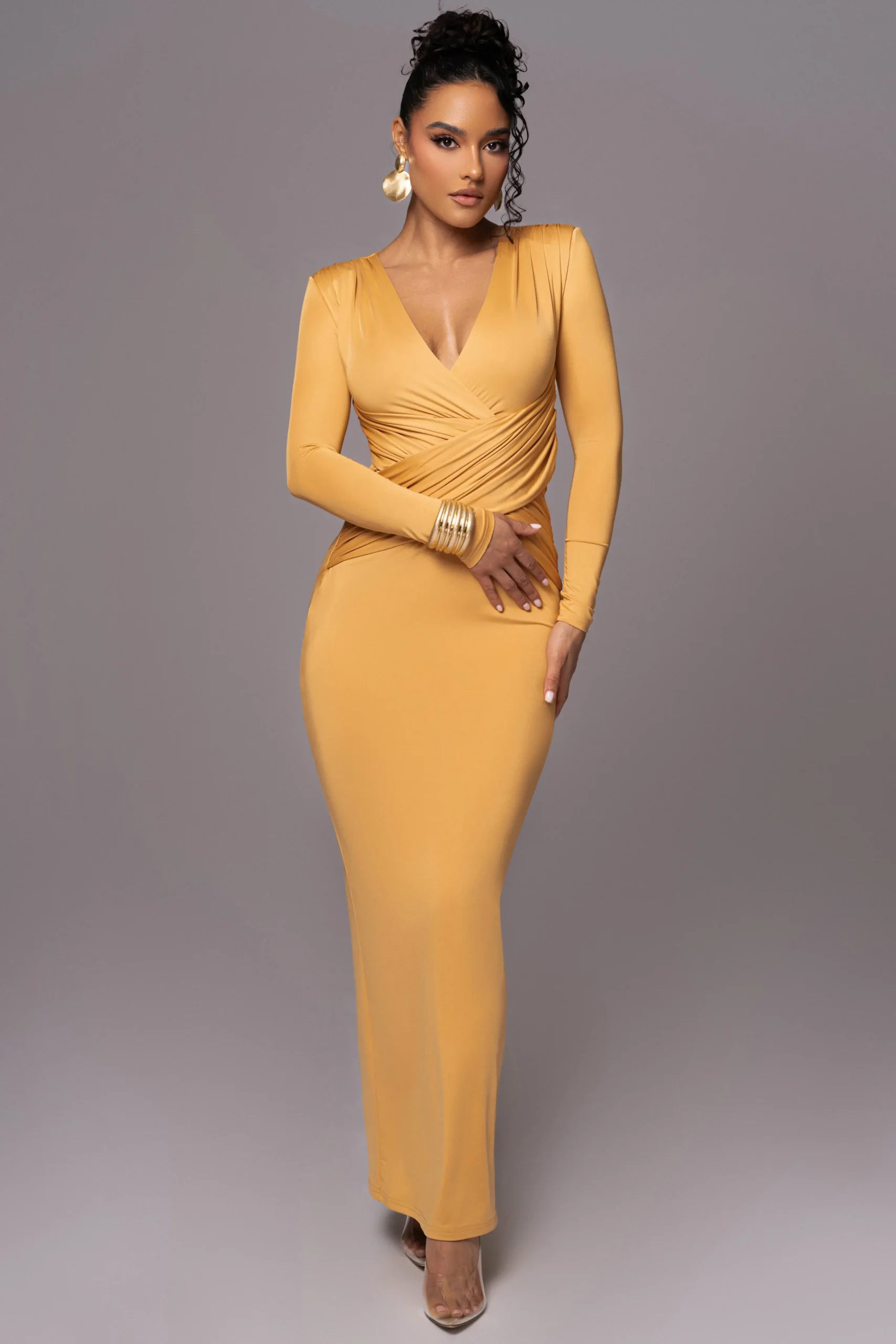 yellow_rowan_plunge_maxi__3.webp JLUXLABEL Yellow Rowan Plunge Maxi Dress