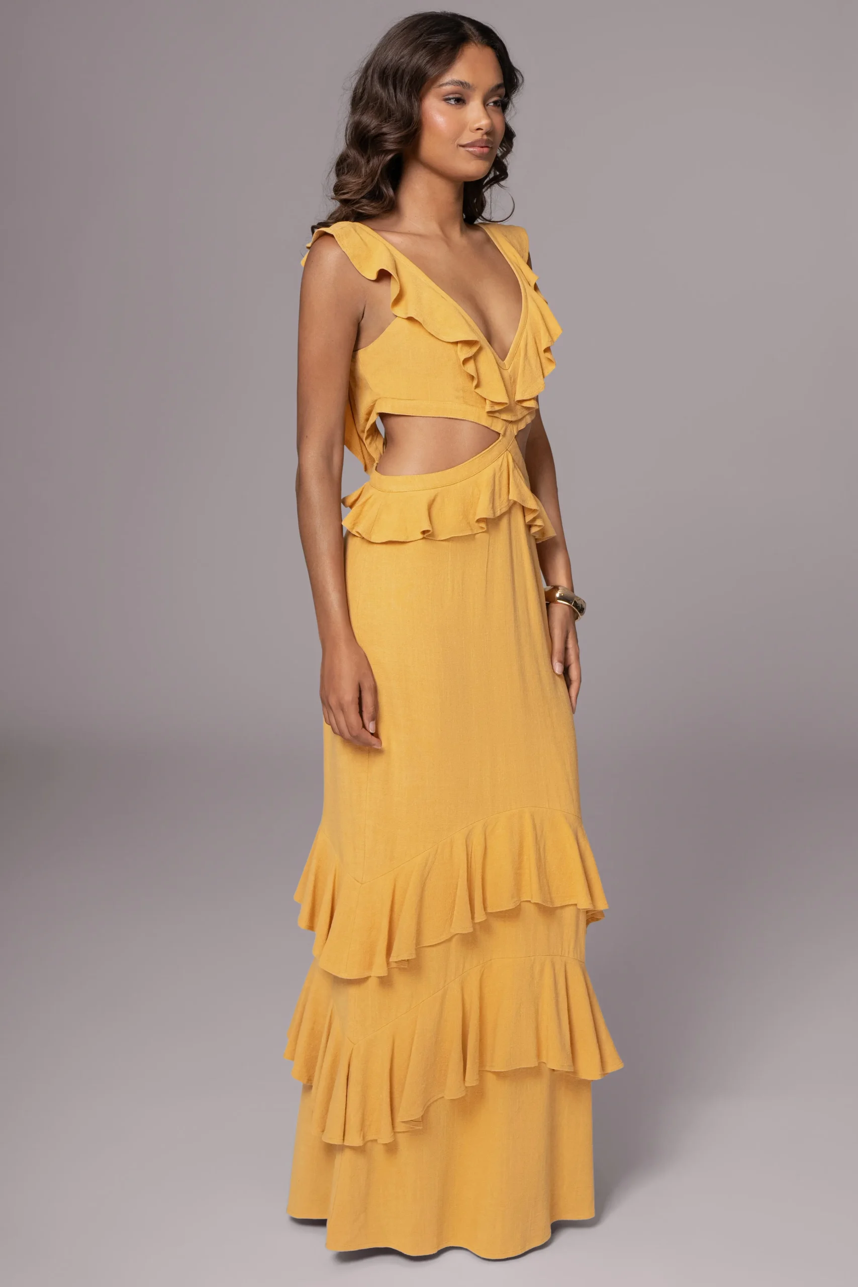 yellow_sunshine_ruffle_li_5.webp JLUXLABEL Yellow Sunshine Ruffle Linen Dress